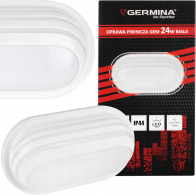 Germina Prisadené stropné LED svietidlo biele 24W - IP44 - neutrálna farba