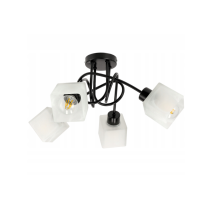 BERGE LED stropná lampa LOFT - 4xE27 - CUBE WHITE