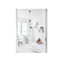 BERGE E27 LED luster závesné svietidlo, sklenená guľa, priehľadné