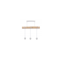 BERGE LED stropné svietidlo, 3xE27, loft, nastaviteľné, s tienidlami - biele