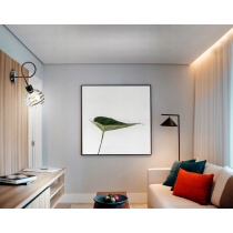 BERGE Sklenená LED nástenná lampa 1xE27 - gulička s horizontálnymi pruhmi