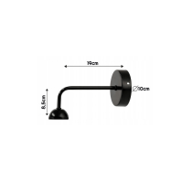 BERGE Sklenená LED nástenná lampa 1xE27 - jantárová farba