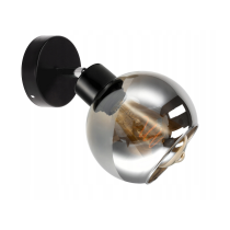 BERGE Sklenená LED stropná lampa 1xE27 - dymová guľa