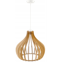 BERGE Drevená závesná stropná lampa Aladdin