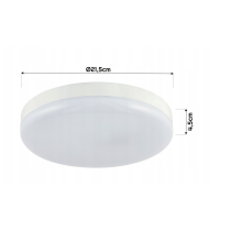 BERGE LED stropné svietidlo s pohybovým senzorom 15W - IP40 - neutrálna farba