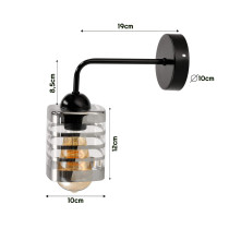 BERGE Nástenné svietidlo 1x E27