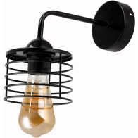 BERGE Nástenné svietidlo 1x E27 BLACK SPRING
