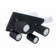 BERGE Bodové svietidlo LED VIKI 4x GU10 čierna