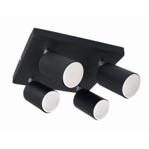 BERGE Bodové svietidlo LED VIKI 4x GU10 čierna