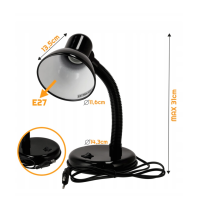 BERGE Stolová lampa LED E27 - MADRIT