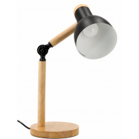 BERGE Stolová LED lampa Ryga 1xE27 čierna