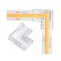 ECOLIGHT L-uholníkový konektor pre 8mm pásky LED 2 PIN