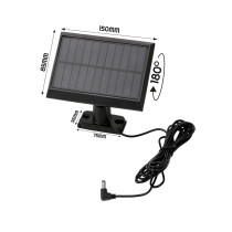 BERGE LED solárna lampa s pohybovým senzorom + diaľkový ovládač TANGA 30W