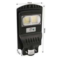 BERGE Solárna pouličná LED lampa MARAKESZ - 30W - PIR