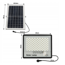 Solárne LED svietidlo DAKAR - 100W - PIR