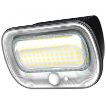 BERGE Solárne fasádne svietidlo s pohybovým senzorom IP54