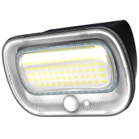 BERGE Solárne fasádne svietidlo s pohybovým senzorom IP54