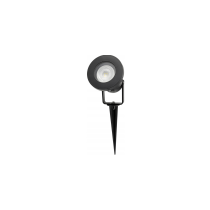 BERGE LED záhradná lampa - vstavaný reflektor GU10 - IP65 - čierna