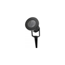 BERGE LED záhradná lampa - vstavaný reflektor GU10 - IP65 - čierna