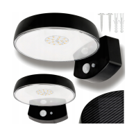 BERGE Vonkajšie solárne svietidlo s pohybovým a súmrakovým senzorom