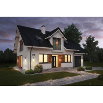 BERGE LED vonkajšie svietidlo INEZ čierne PIR - 1 x GU10 - 230V