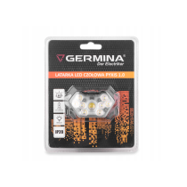 Germina LED čelovka 500lm IP20, stmievateľná, napájanie 3xAAA batériami