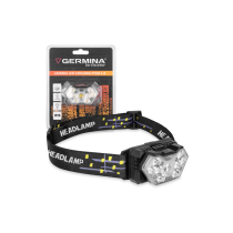 Germina LED čelovka 500lm IP20, stmievateľná, napájanie 3xAAA batériami