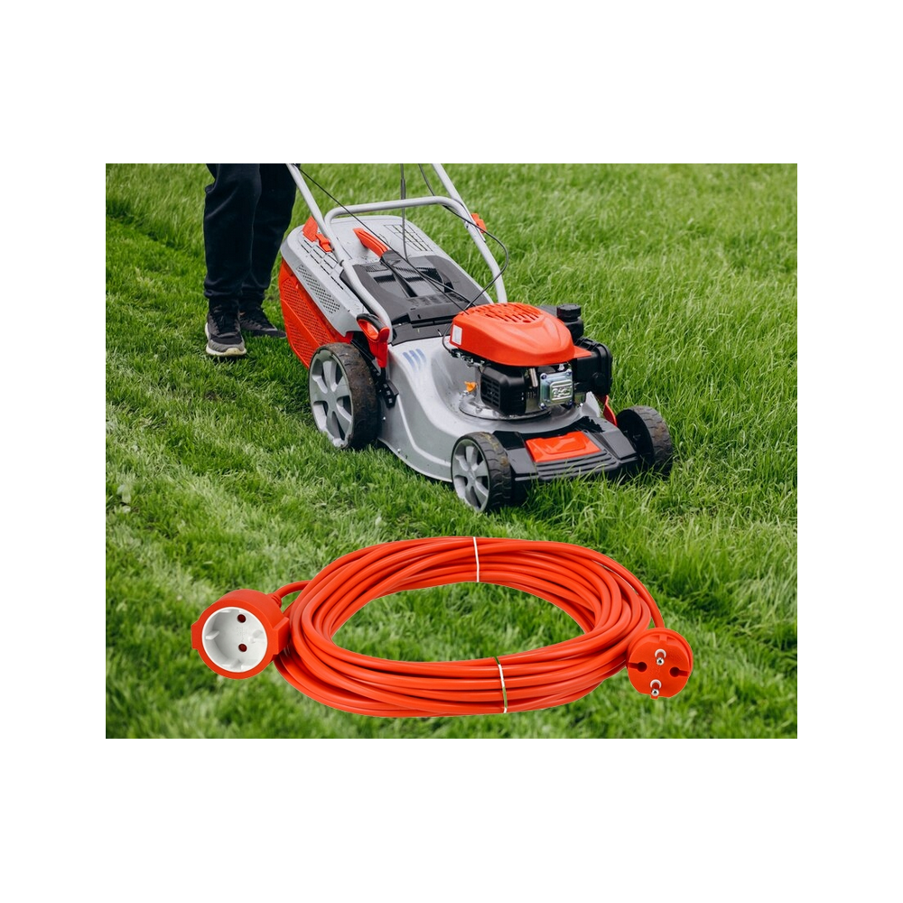 ECOLIGHT Univerzálny predlžovací kábel oranžový 10m 2x1mm2