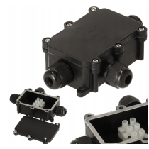 BERGE Hermetický box s vývodkami 3x IP68