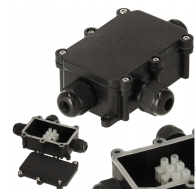 BERGE Hermetický box s vývodkami 3x IP68