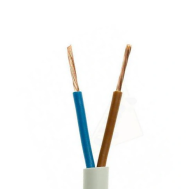 MILIO Kábel OMYp - 2x0,75 - linka - 1m - biely