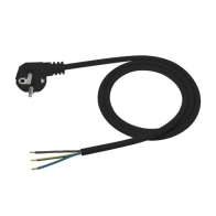 BERGE Napájací kábel čierny 1,5m 3x1 OMY