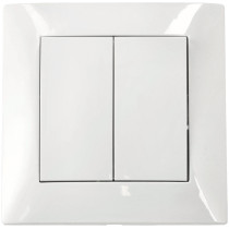 ViPlast Dvojitý spínač pod omietku