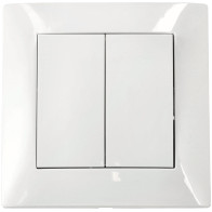 ViPlast Dvojitý spínač pod omietku