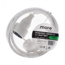 ECOLIGHT Predlžovací kábel 1,5 m - biely