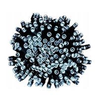 BERGE LED vianočná reťaz - 100LED - 10M - IP20 - 8 funkcií - studená biela