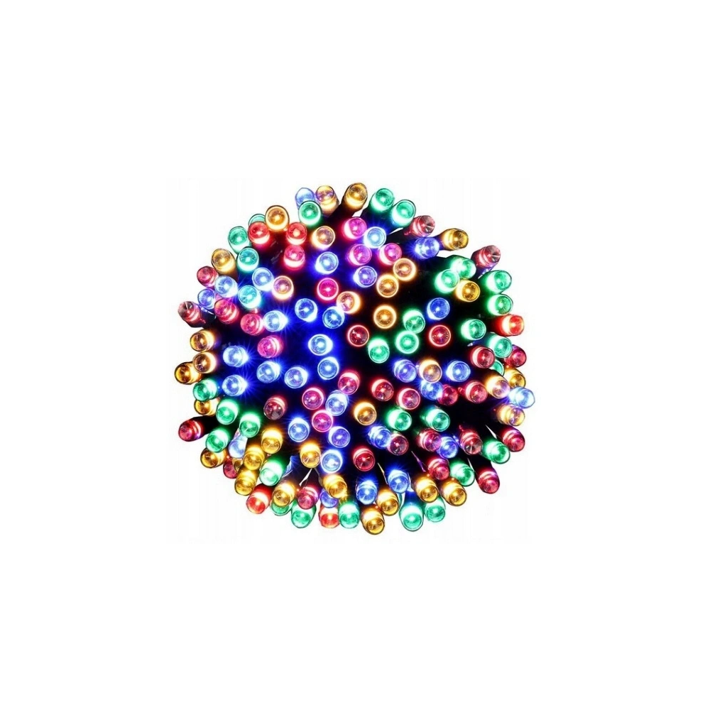 LED vianočná reťaz - 180LED - 18M - IP20 - 8 funkcií - multicolor