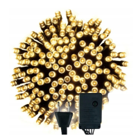 BERGE LED vianočná reťaz - 180LED - 18M - IP20 - 8 funkcií -teplá biela