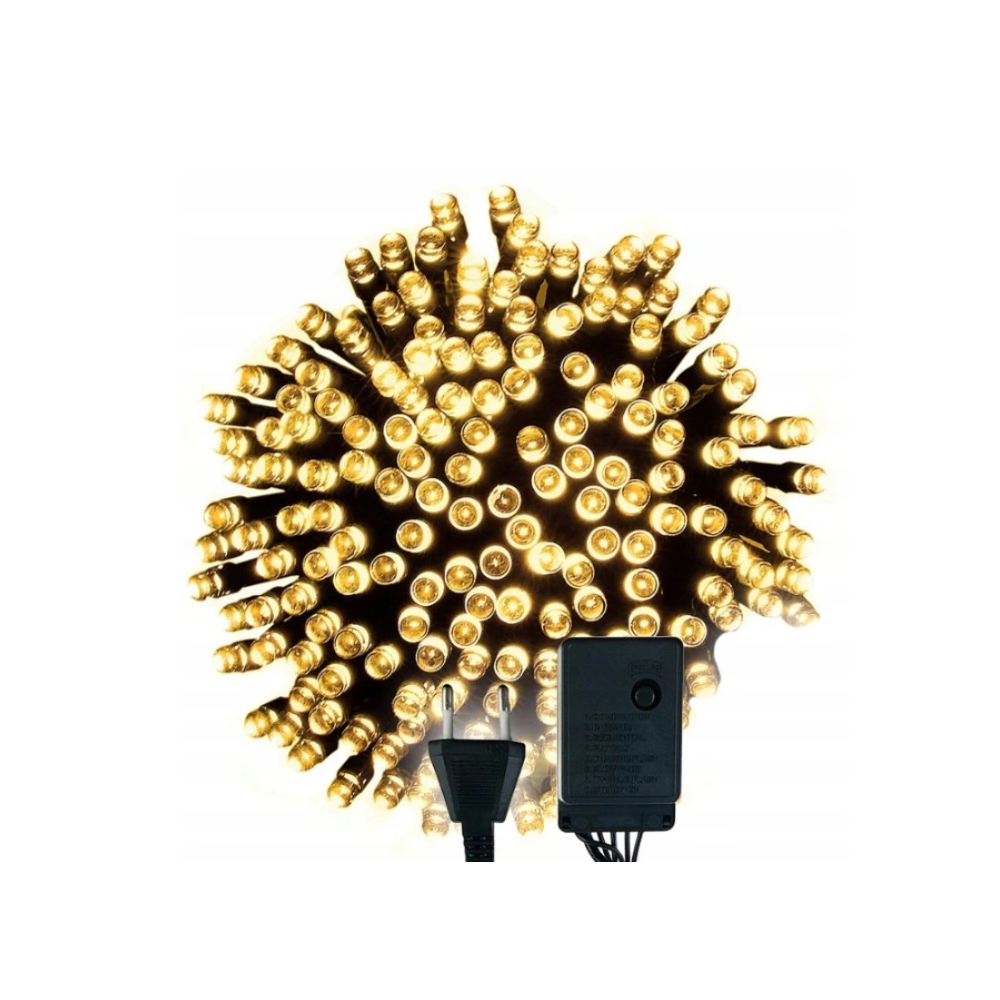 BERGE LED vianočná reťaz - 180LED - 18M - IP20 - 8 funkcií -teplá biela BERGE LED vianočná reťaz - 180LED - 18M - IP20 - 8 funkcií -teplá biela