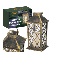 BERGE LED solárny záhradný lampáš hnedá 2V 35MA