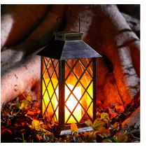 BERGE LED solárny záhradný lampáš hnedá 2V 35MA