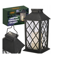 BERGE LED solárny záhradný lampáš svietidlo čierna 2V 35MA
