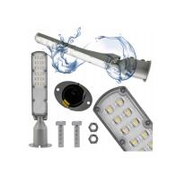 Germina LED pouličná lampa / lampáš HERMETIC 30W sivá 3000lm 5000K