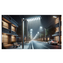 Germina LED pouličná lampa / lampáš HERMETIC 100W sivá 10000lm 5000K