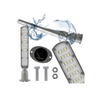 Germina LED pouličná lampa / lampáš HERMETIC 50W sivá 5000lm 5000K