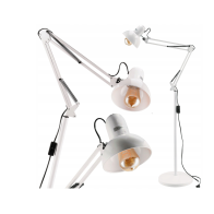 BERGE LED stojacia lampa 1xE27 185cm biela