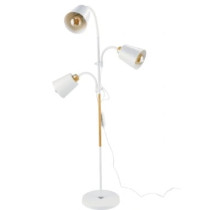BERGE Stojacia lampa biela 3xE27