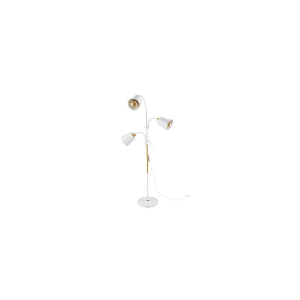 BERGE Stojacia lampa biela 3xE27