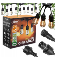 BERGE Predlžovací kábel pre LED girlandy - 5m