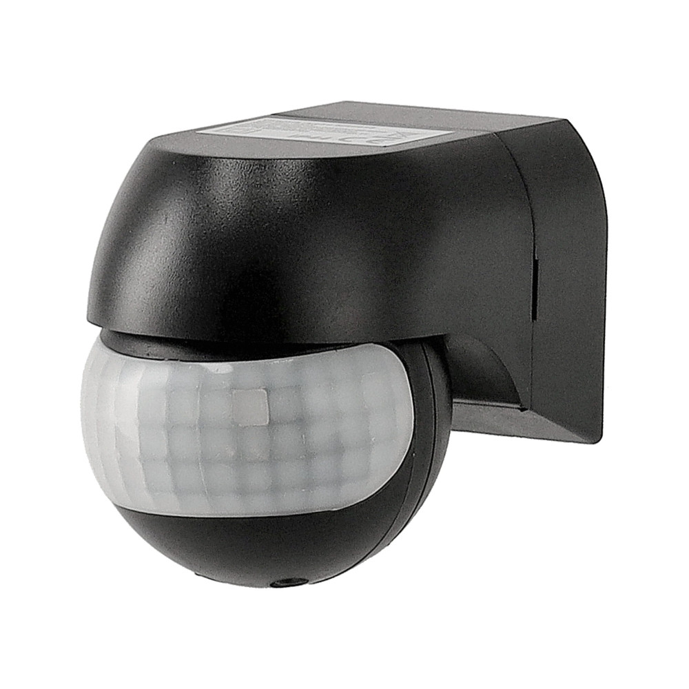BERGE Pohybové čidlo LED PIR čierne IP44 800W PR054